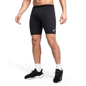$90 NIKE ADV AEROSWIFT RUNNING LINED HALF TIGHTS SHORTS FN3369-011 BLACK XL